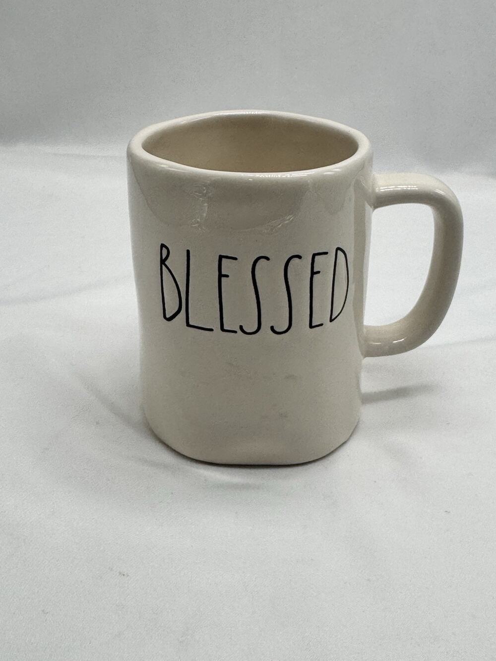 Rae Dunn By Magenta Blessed Ivory Coffee Tea Mug Cup Artisan Collection Cottage